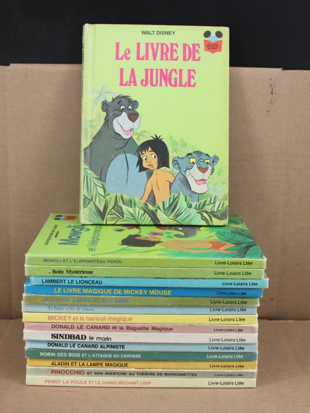 Lot 15 Livres Mickey Livres Merveilleux De Disney Enfants French 70s, 80s #4